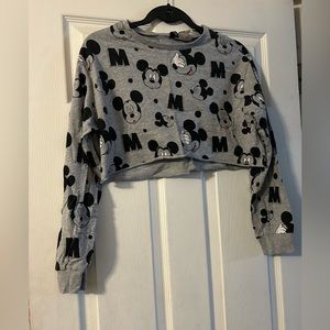 Disney long sleeve crop top